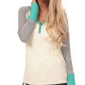 NWOT lime lush brand top