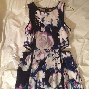 A pencil, floral, dress