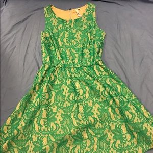 Green Lace Dress Size Small