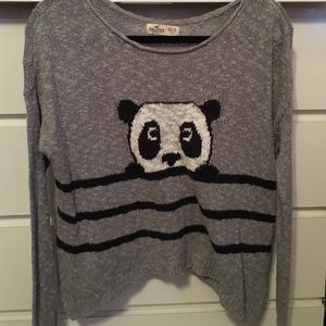 Hollister Koala Bear Crop Top Sweater