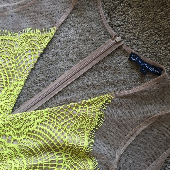 TRADED - Antigua Mini Dress in Chartreuse - Picture 3 of 4