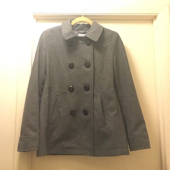 Gray peacoat size M