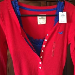 Hollister long sleeve and tank top