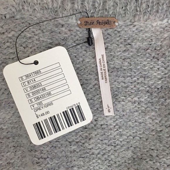 Free People Santa Cruz Soft Gray Long Cardigan - Picture 4 of 4