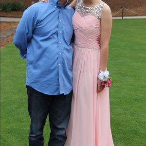 Light Pink prom dress size 2-4