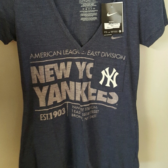 New York Yankees Nike V Neck Shirt Stadium Bronx