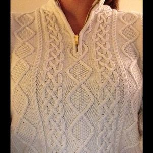 Cream Lauren by Ralph Lauren sweater, size medium