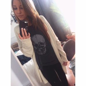 Brandy Melville cream Caroline cardigan