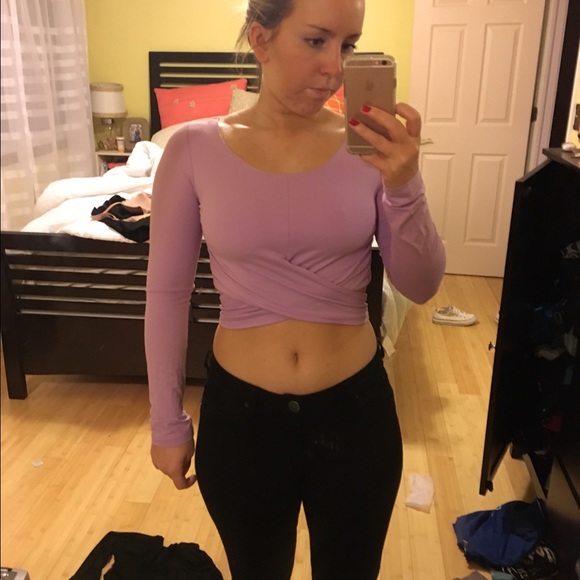 Tobi cross tie crop top