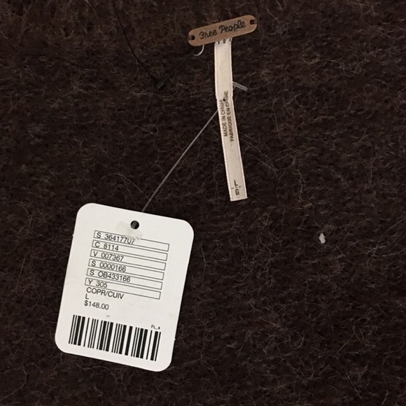 Free People Dark Copper Santa Cruz Long Cardigan - Picture 4 of 4