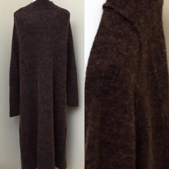 Free People Dark Copper Santa Cruz Long Cardigan - Picture 3 of 4