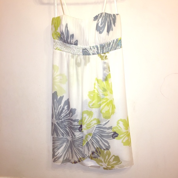 BCBG strapless dress.