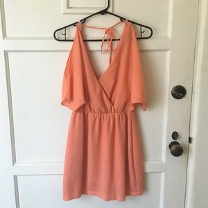 Orange dress.