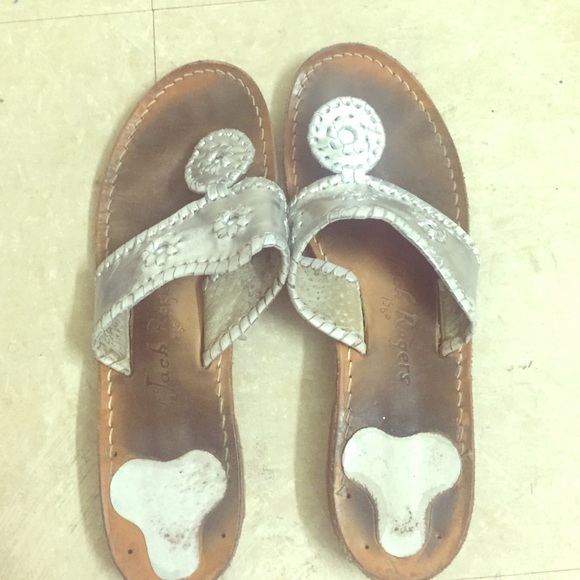 Silver Jack Rogers size 8