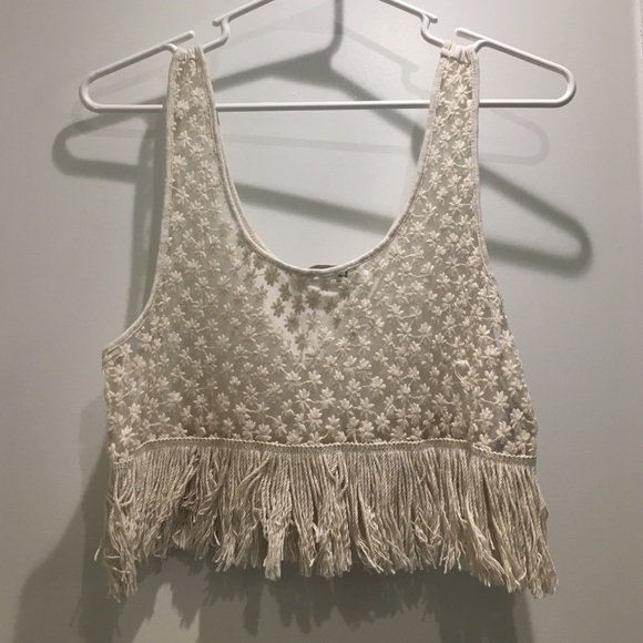 Forever 21 sheer flower tank