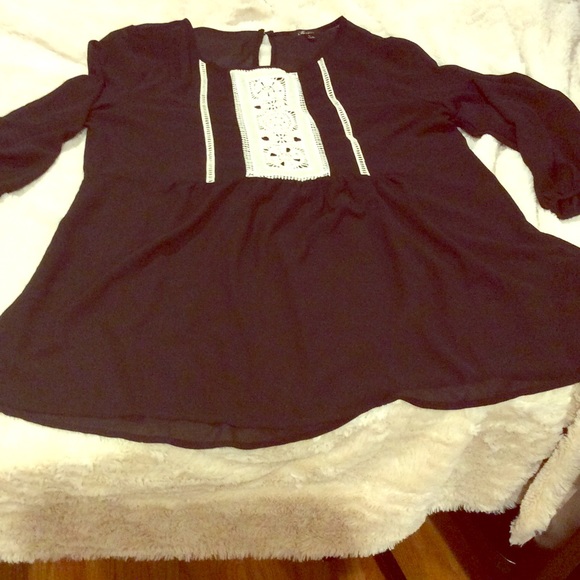 Chiffon peasant shirt