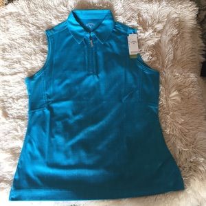 Sleeveless golf shirt