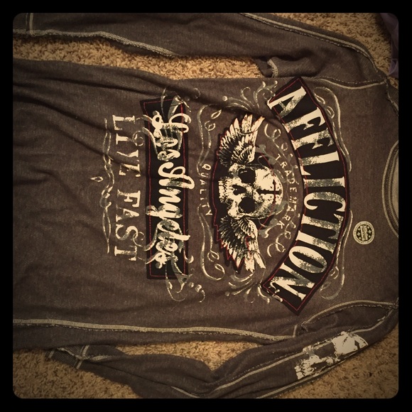 Mens Reversible Affliction shirt