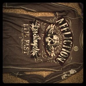 Mens Reversible Affliction shirt