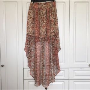 high low skirt