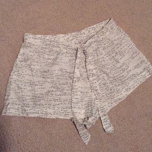 "I love you" pajama shorts