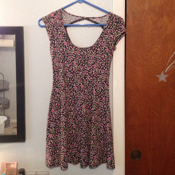 American Eagle flower printed skater dress - Picture 1 of 2