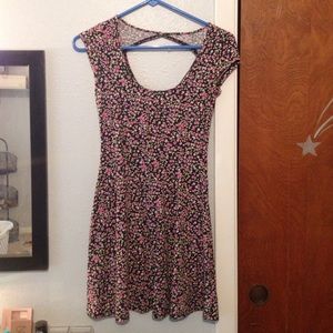 American Eagle flower printed skater dress