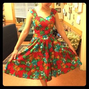 Cute Vintage Pineapple Dress