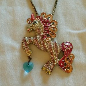 Betsey Johnson Unicorn Necklace