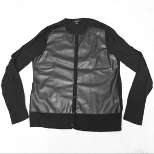 Ann Taylor Medium Leather Sweater