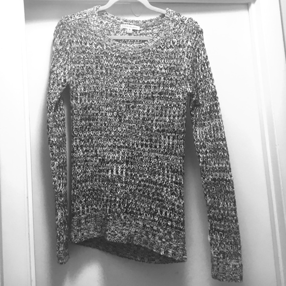 Black and white sweater