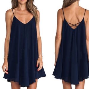 NWOT super cute blue flowey dress