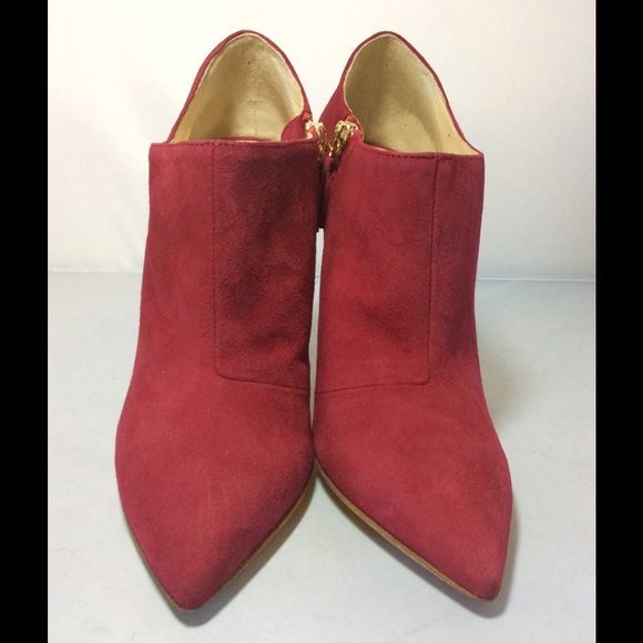 Jerome Rousseau Kolar Red Suede Bootie