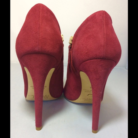 Jerome Rousseau Kolar Red Suede Bootie