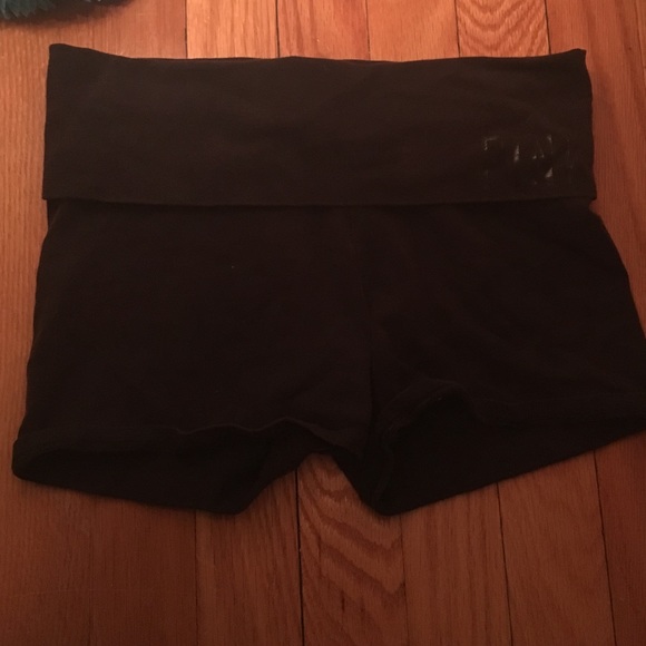 PINK - Black Booty Shorts