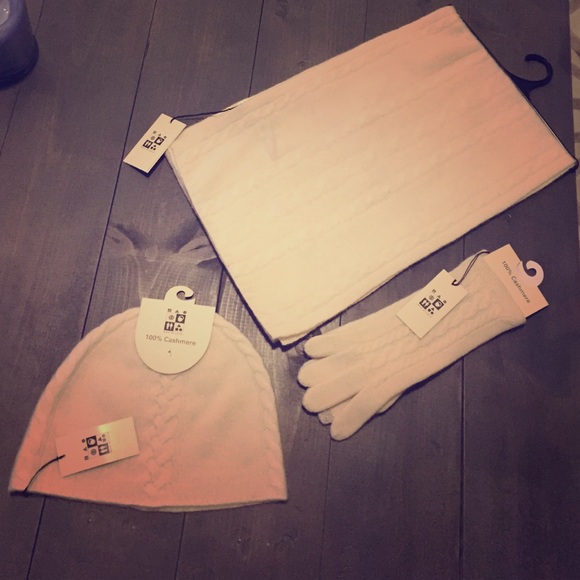 Max Studio Accessories - Max Studio 100% cashmere gloves and hat. NWT