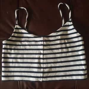 Striped Topshop crop top