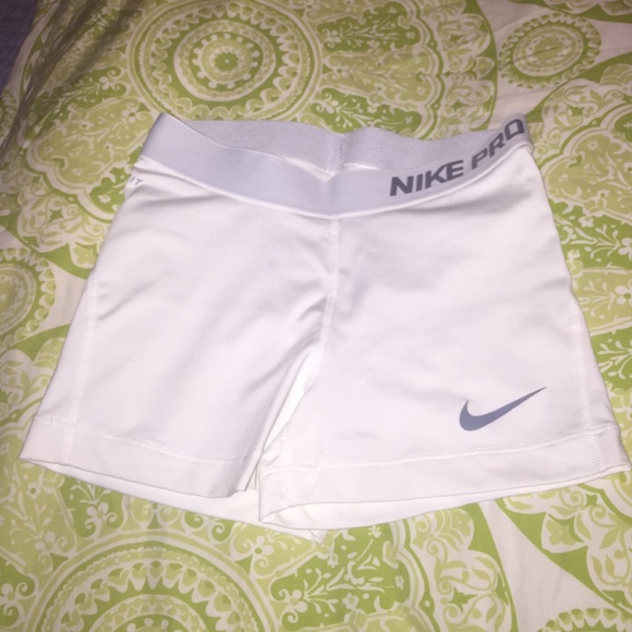 White nike pro spandex!