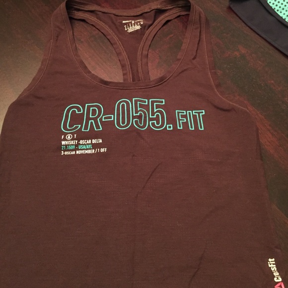 Reebok Crossfit brown racerback tank