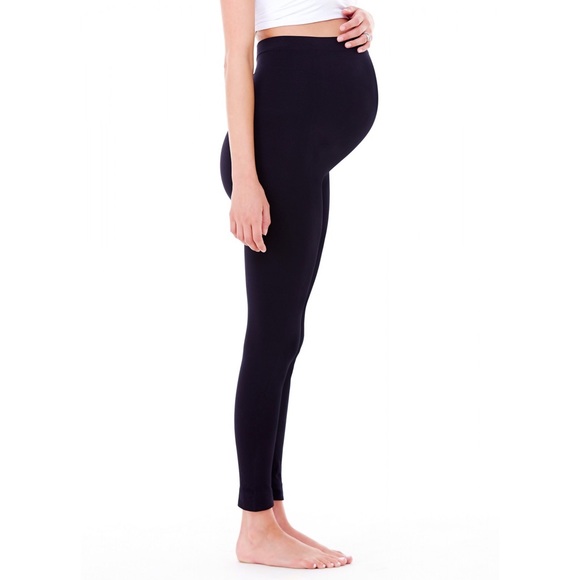 Seamless Belly maternity Black Legging