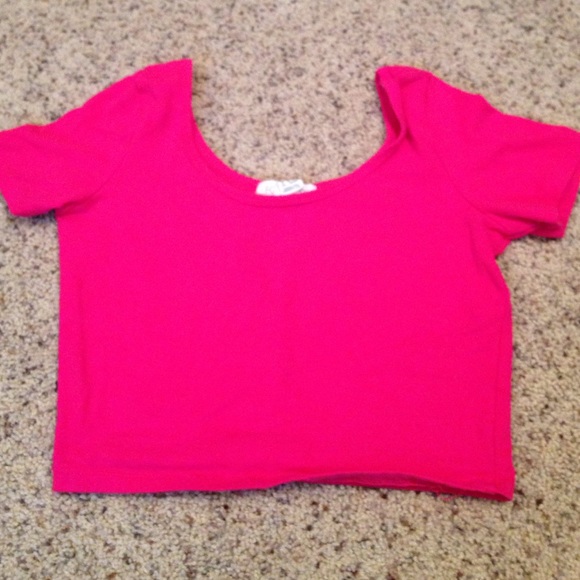 Hot pink Forever 21 crop top - Picture 1 of 1