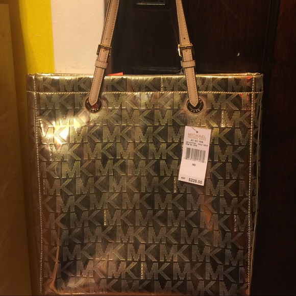 Michael Kors Pale Gold Tote Bag