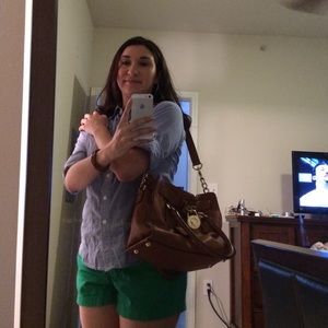 Micheal Kors gently used Hamilton leather tote