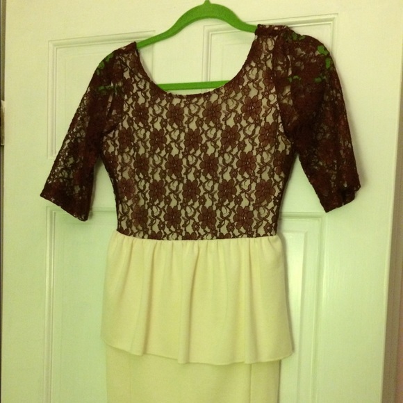 ASOS Peplum Lace Dress