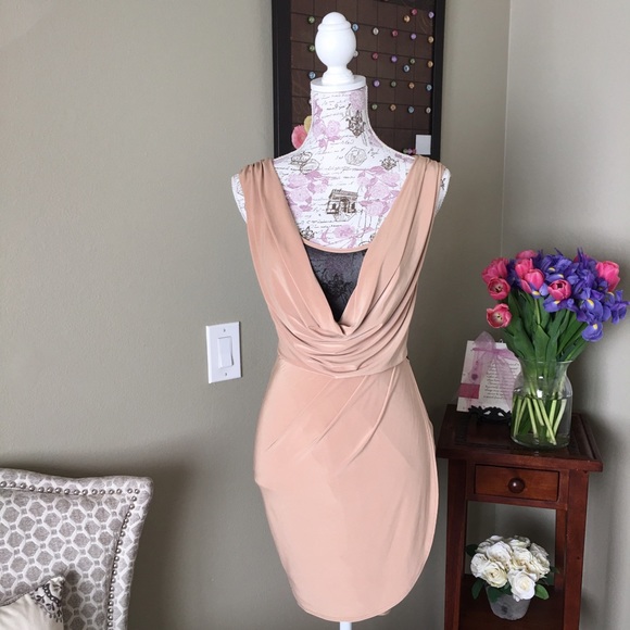 ANGL Dresses & Skirts - Pretty Nude Dress 😊