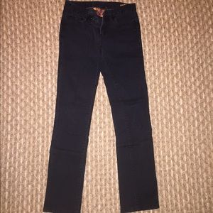 Tory Burch Straight Leg Black Jeans