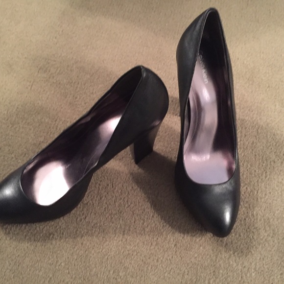 Calvin Klein Block Heeled Pumps