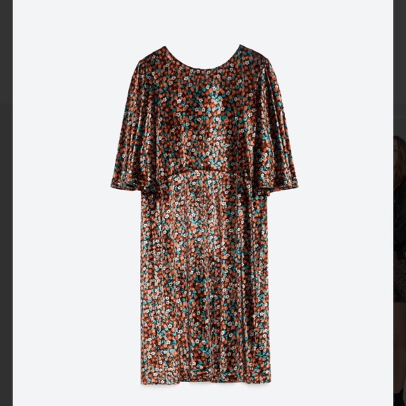 Zara Dresses & Skirts - ❌SOLD❌NWT Multicolor Velvet Dress