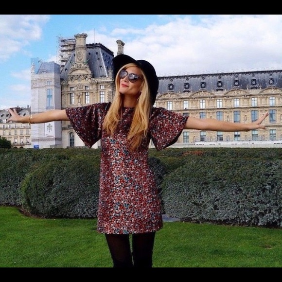 ❌SOLD❌NWT Multicolor Velvet Dress - Picture 4 of 4