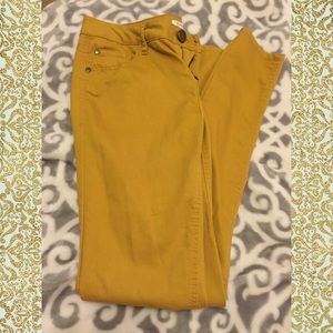 Mustard Yellow Skinny Pants